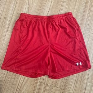 Red Loose Under Armour Shorts